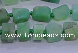 CNG5916 4*6mm - 6*10mm nuggets rough Australia chrysoprase beads