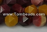 CNG6042 15.5 inches 12mm faceted nuggets mookaite gemstone beads