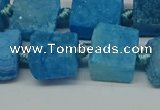 CNG7005 15.5 inches 14mm - 16mm freeform druzy agate beads