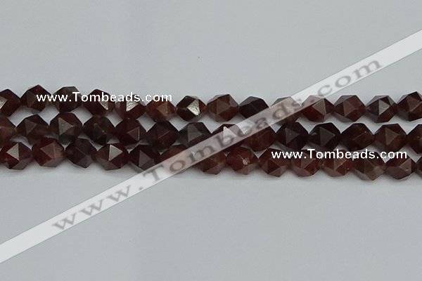 CNG7273 15.5 inches 12mm faceted nuggets orange garnet beads