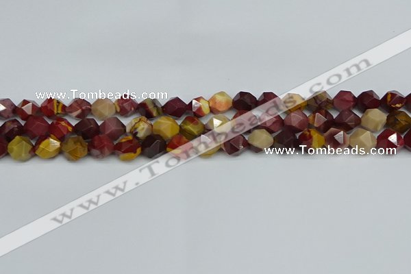 CNG7426 15.5 inches 8mm faceted nuggets mookaite beads