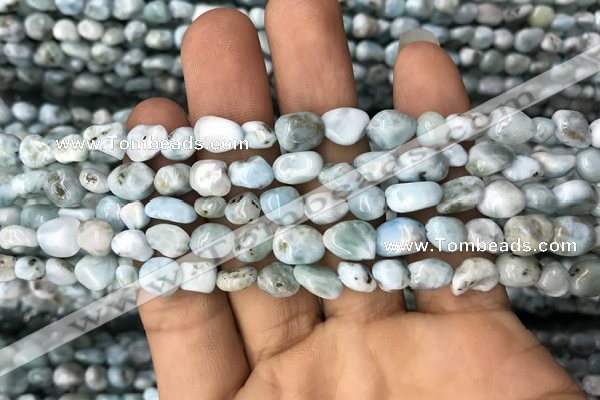 CNG8016 15.5 inches 6*8mm nuggets larimar gemstone beads