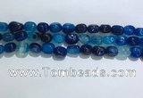 CNG8121 15.5 inches 8*12mm nuggets agate beads wholesale