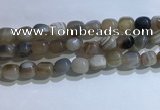 CNG8194 15.5 inches 10*14mm nuggets striped agate beads wholesale