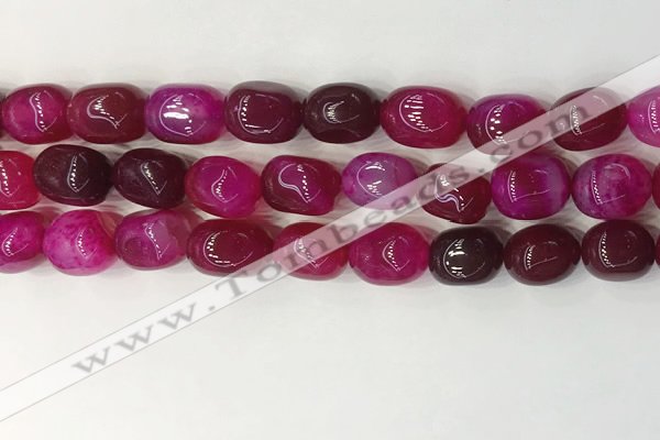 CNG8207 15.5 inches 12*16mm nuggets agate beads wholesale