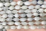 CNG8530 15.5 inches 8*9mm - 9*11mm faceted nuggets moonstone beads