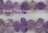 CNG860 15.5 inches 8*12mm – 12*20mm faceted nuggets amethyst beads