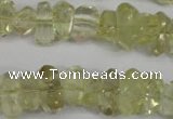 CNG864 15.5 inches 5*10mm – 10*17mm faceted nuggets lemon quartz beads