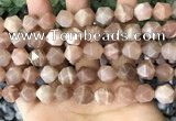 CNG8755 15.5 inches 12mm faceted nuggets moonstone beads wholesale