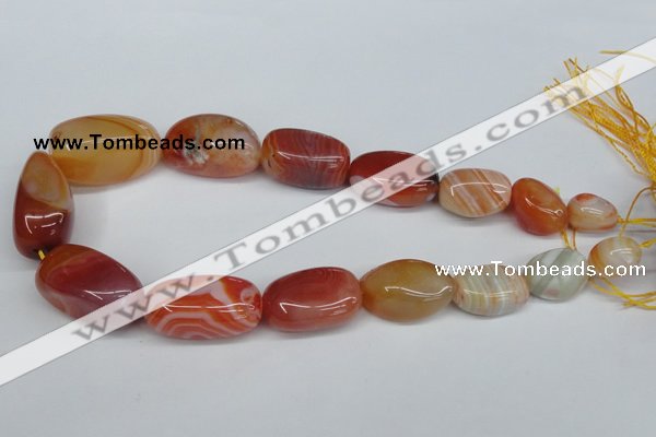 CNG92 15.5 inches 12*16mm - 20*30mm nuggets agate gemstone beads