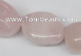 CNG97 15.5 inches 10*18mm - 18*25mm nuggets rose quartz gemstone beads