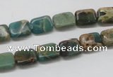 CNI14 16 inches 8*10mm rectangle natural imperial jasper beads wholesale