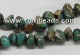 CNI19 16 inches 6*8mm - 8*12mm nuggets natural imperial jasper chip beads