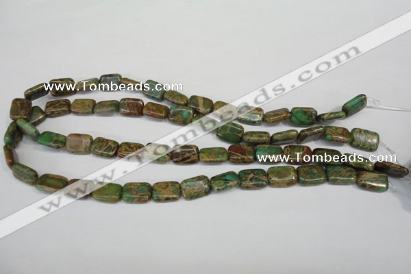 CNI40 15.5 inches 10*14mm rectangle natural imperial jasper beads