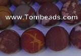 CNJ305 15.5 inches 14mm round matte noreena jasper beads wholesale