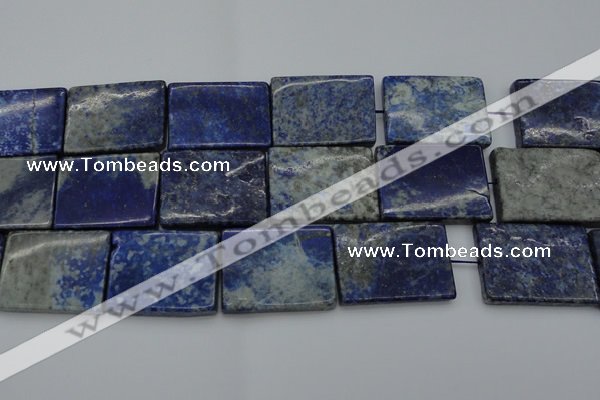CNL1148 15.5 inches 27*37mm rectangle lapis lazuli gemstone beads