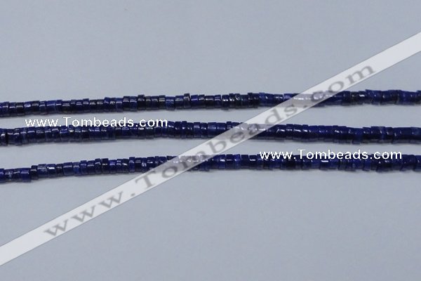 CNL1265 15.5 inches 3*6mm tyre natural lapis lazuli beads