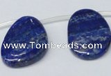 CNL1320 Top drilled 25*35mm - 35*45mm freeform natural lapis lazuli beads