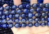 CNL1686 15.5 inches 4mm round & 9*9mm drum lapis lazuli beads