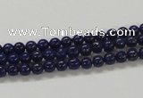 CNL204 15.5 inches 4mm round natural lapis lazuli beads wholesale