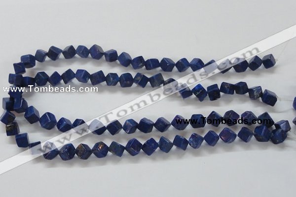 CNL239 15.5 inches 8*8 cube natural lapis lazuli beads wholesale