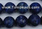 CNL607 15.5 inches 18mm faceted round natural lapis lazuli gemstone beads