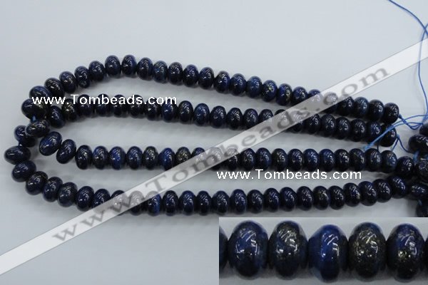 CNL864 15.5 inches 8*12mm rondelle natural lapis lazuli gemstone beads