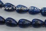 CNL901 15.5 inches 10*14mm teardrop natural lapis lazuli gemstone beads