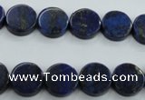 CNL988 15.5 inches 12mm coin natural lapis lazuli gemstone beads