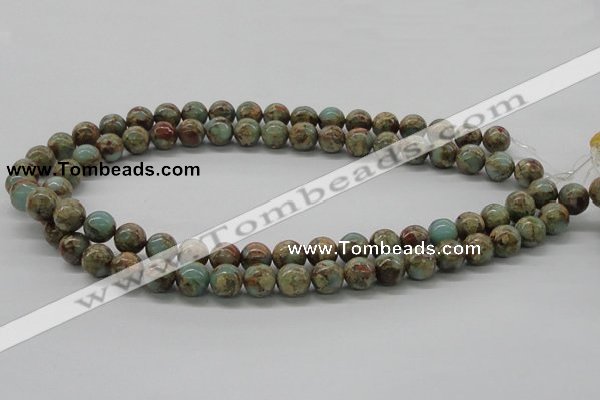 CNS02 16 inches 10mm round natural serpentine jasper beads wholesale