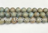 CNS338 15.5 inches 20mm round serpentine jasper beads wholesale