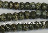 CNS510 15.5 inches 4*6mm rondelle natural serpentine jasper beads