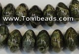 CNS515 15.5 inches 10*16mm rondelle natural serpentine jasper beads