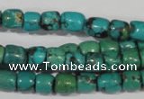 CNT212 15.5 inches 7*4mm – 7*6mm drum natural turquoise beads wholesale