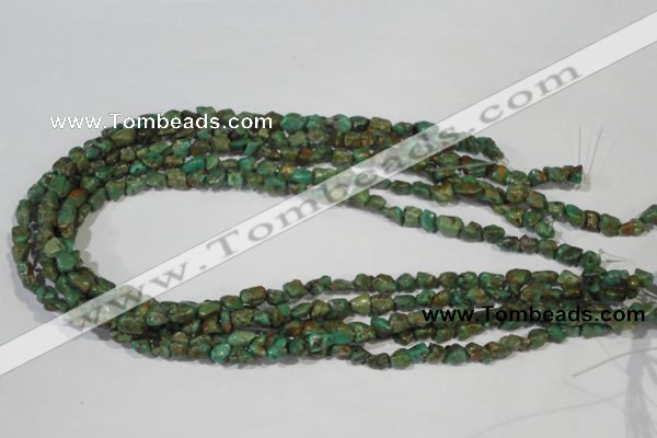 CNT242 15.5 inches 5*6mm - 6*10mm nuggets natural turquoise beads