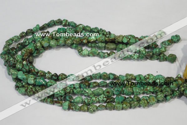 CNT243 15.5 inches 8*10mm - 10*14mm nuggets natural turquoise beads