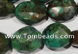 CNT275 13*18mm - 18*23mm faceted nuggets natural turquoise beads