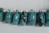 CNT31 16 inches multi-size rondelle natural turquoise beads wholesale