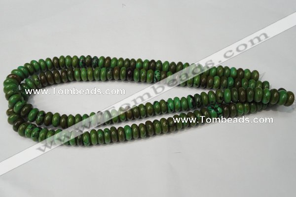 CNT366 15.5 inches 5*10mm rondelle turquoise beads wholesale