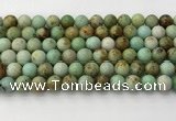 CNT417 15.5 inches 8mm round mongolian turquoise beads wholesale