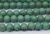 CNT572 15.5 inches 4mm round turquoise gemstone beads