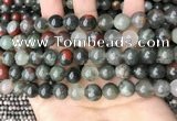 COJ483 15.5 inches 10mm round blood jasper beads wholesale