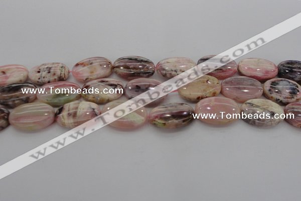 COP1278 15.5 inches 20*30mm oval natural pink opal gemstone beads