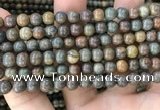 COP1579 15.5 inches 6mm round Australia brown green opal beads