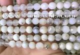 COP1667 15.5 inches 8mm faceted round white opal beads