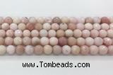 COP1850 15.5 inches 10mm faceted round pink opal gemstone beads wholesale