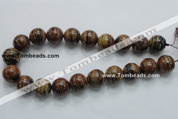 COP200 15.5 inches 20mm round natural brown opal gemstone beads