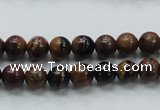COP220 15.5 inches 8mm round natural brown opal gemstone beads
