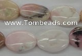COP26 15*20mm oval natural pink opal gemstone beads Wholesale
