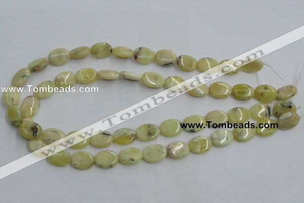 COP377 15.5 inches 12*16mm oval yellow opal gemstone beads wholesale